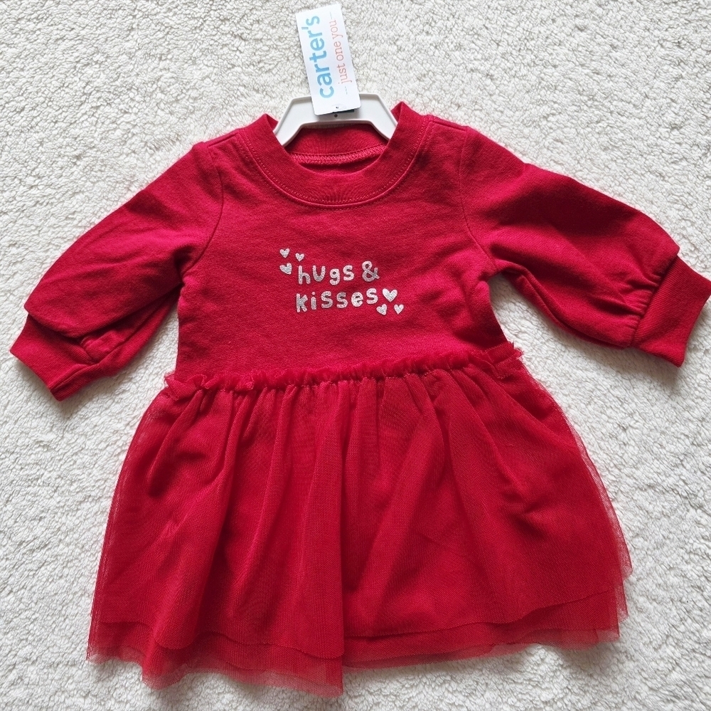 Carter's Just One You Baby girl Valentine's Day / Christmas Tutu Dress 3 6 9 12m